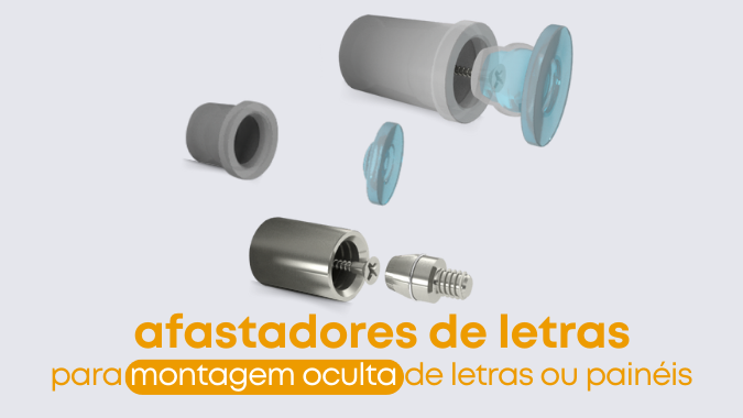 O que são os afastadores de letras e para que servem?